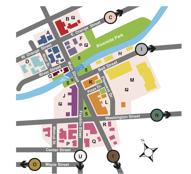 Shop Map 2011-650 Chagrin Falls Downtown Map